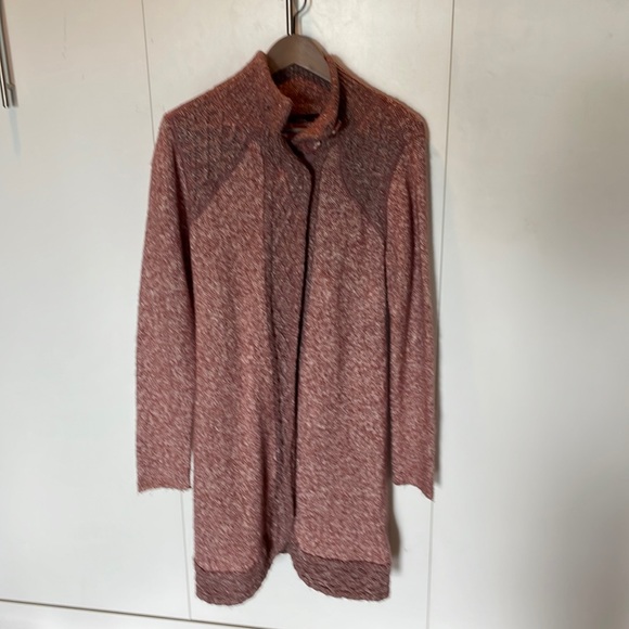 Prana knit sweater. Like new. Size Small. Faded rose color. Long cardigan - Picture 1 of 8